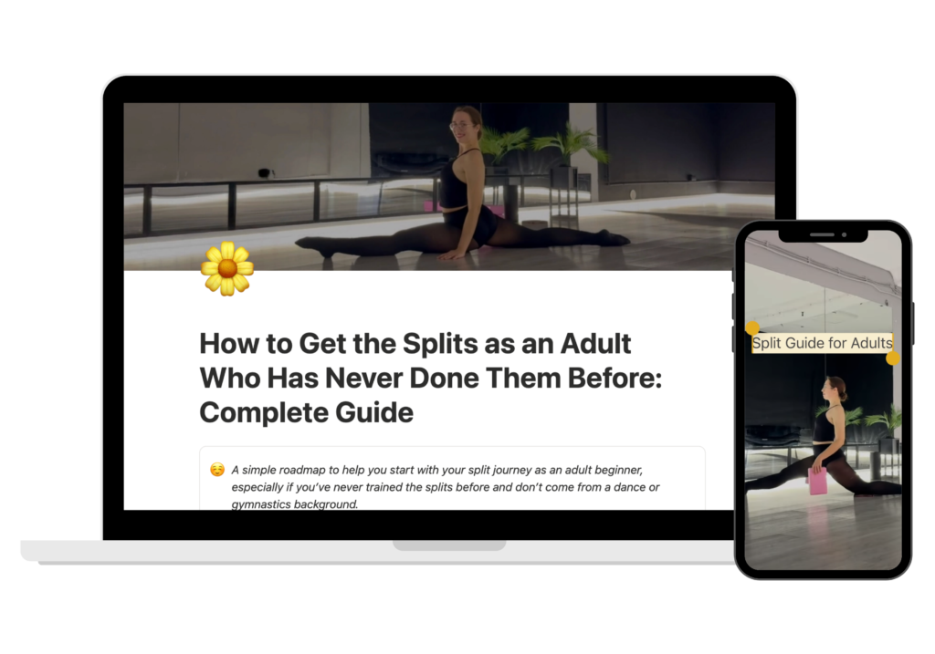how to do a split as an adult