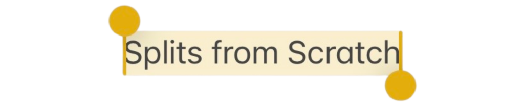 how to do a split as an adult